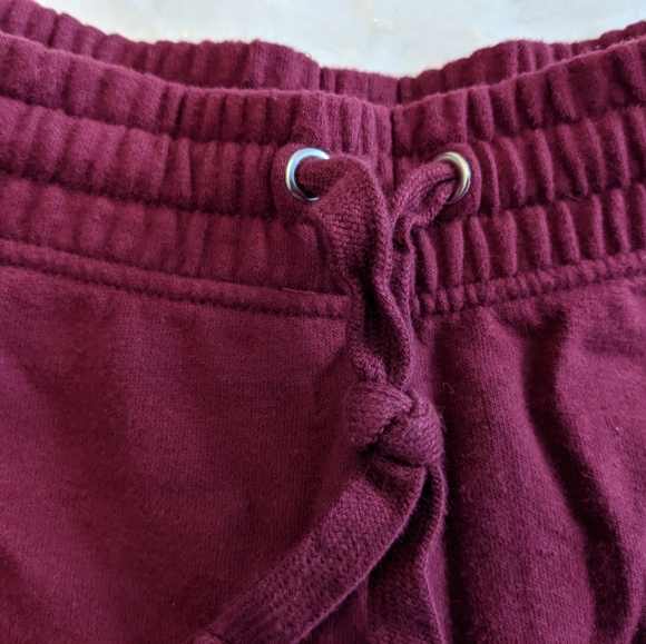 Comfy Athleisure Burgundy Pants, Size Women L - Picture 3 of 11